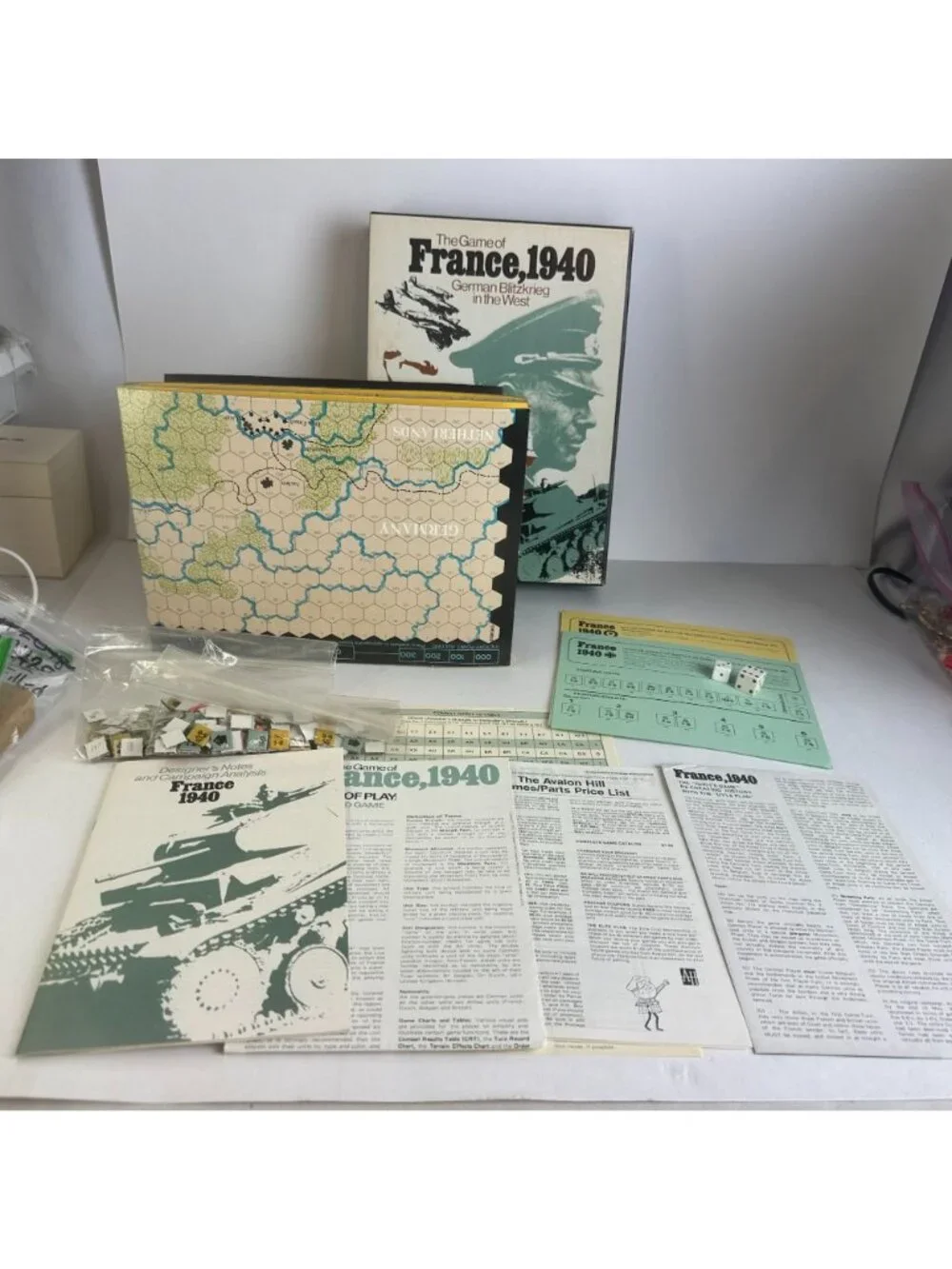 France 1940 German Blitzkrieg WWII Strategy Board Game Avalon Hill